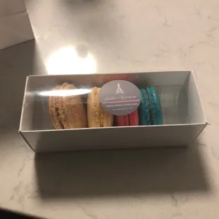 a box of macarons