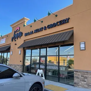 a car parked outside