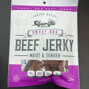 a bag of beef jerk