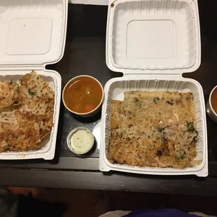 Rava Paneer Dosa and Rava Masala Dosa