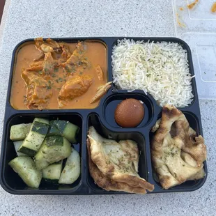 The butter masala platter.