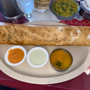 Onion &amp; potato Dosa
