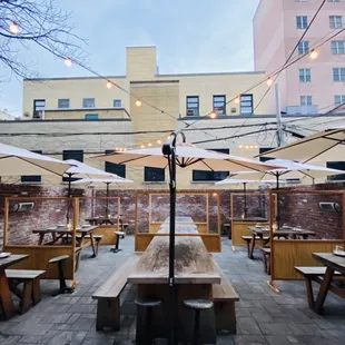 Heated patio