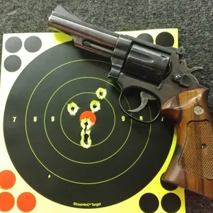 Using their .38spl reloads at the range.