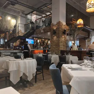 Beautiful interior of Ammos Estiatorio