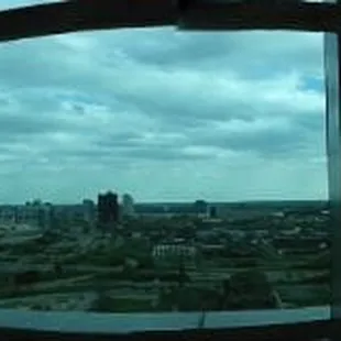 Lovely view of the city from up here.