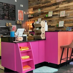 bright colors, small space