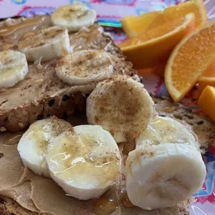 pb &amp; banana toast