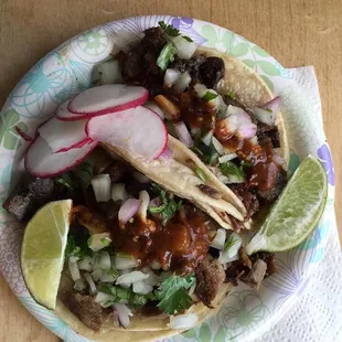 Beef Tongue Tacos