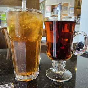 Saffron Iced Tea and Saffron Hot Tea