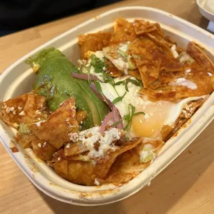 Chilaquiles red (to go)