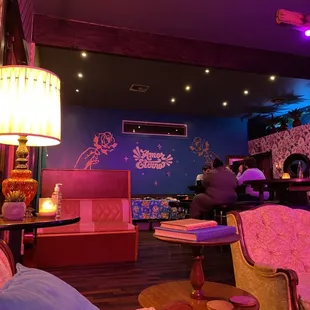 Seating area and booths