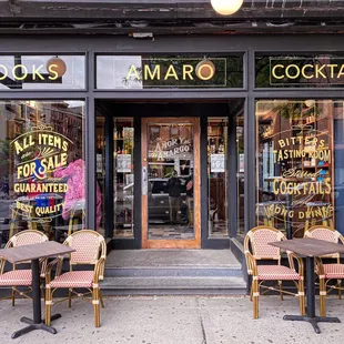 outside of a restaurant