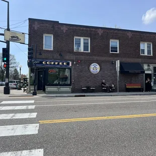the corner of a street corner