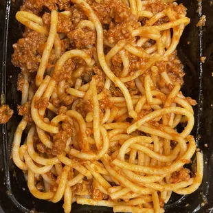 pasta with meat sauce