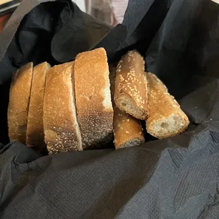 Italian bread and breadsticks