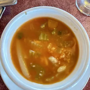 Cup Minestrone was great