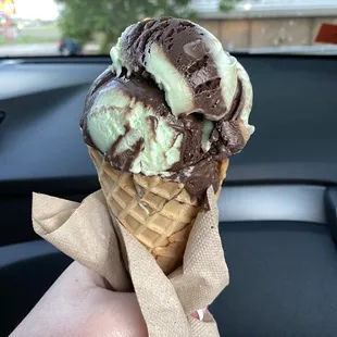 Zanzimint, 1 Scoop Waffle Cone