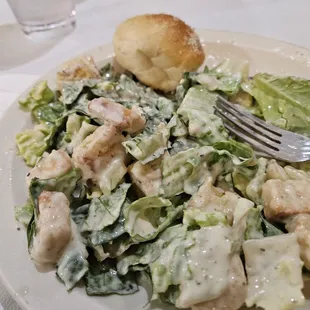 Ceasars salad is sharable but really had too much dressing.