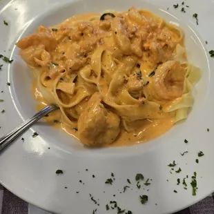 Cajun Seafood pasta 9/10 !  Flavors were well balanced !