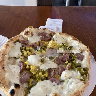 Zia pizza...and I had them add sausage