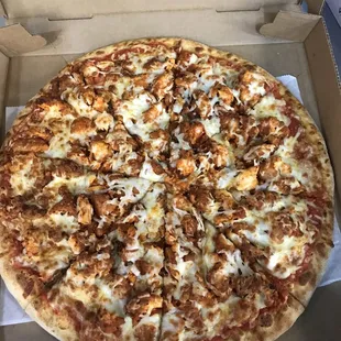 a pizza in a box