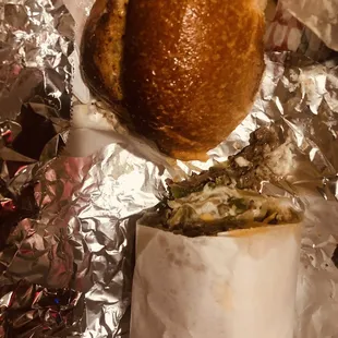 Greasy. Tasteless. Did not care for the "steak" meat.