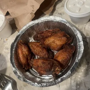 Supposedly, these were lemon pepper they looked and tasted like naked wings!