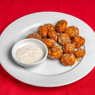 Fried Mushrooms served with Ranch