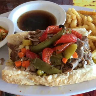 Italian Sub and Fries