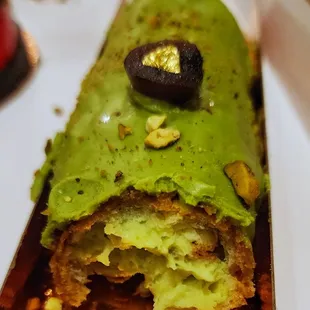 Inside Pistachio Eclair
