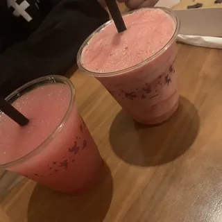 Frozen Hibiscus-Lemonade Slushy