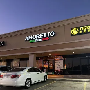 Amoretto's Italian Restaurant Just off 75 on Spring Creek, near Ranch Market.