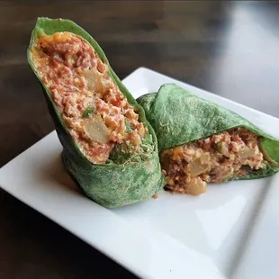 Corned beef hash burrito. Happy St. Patrick's day!