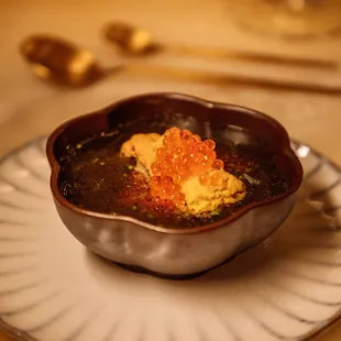 a bowl of food on a plate