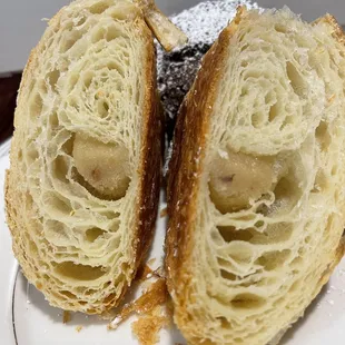 Cross section of the Almond Croissants