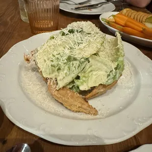 Soft shell crab Caesar salad