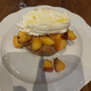 Peach with Brown Butter Cake