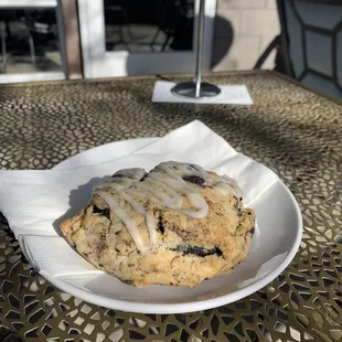 Cookies and cream scone