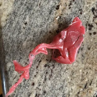 Piece of plastic the other company found in the Inducer which was 'replaced' by Amped.