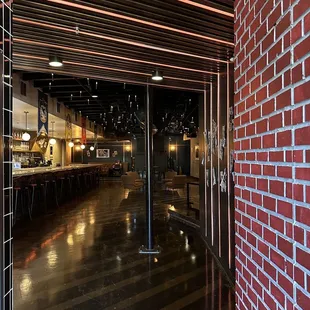 Entry to bar area - behind coffee bar