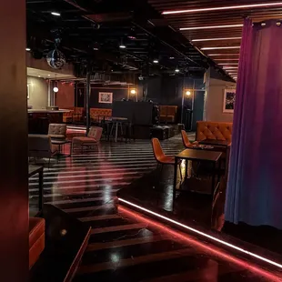 Night lounging area in the back