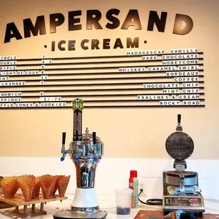 a display of ice cream