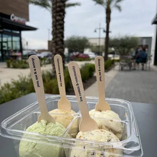 Ice Cream Flight $8.50. Soo good.