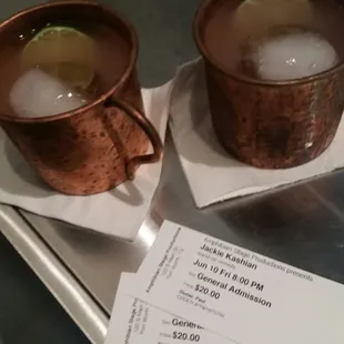 These drinks are great. It's called the South Main Mule. Very refreshing.