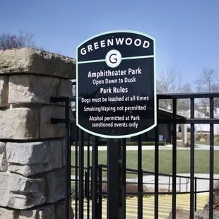 Greenwood Amphitheater Park entrance