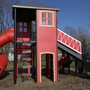 firehouse playground is unique for the kids