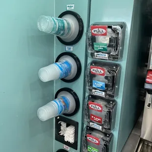 a close up of a vending machine