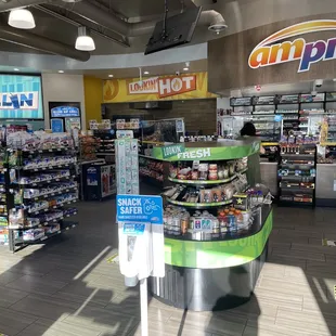 the inside of a grocery store