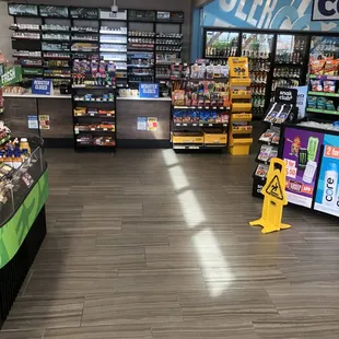 the inside of a grocery store